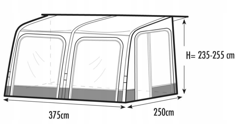 Przedsionek pompowany Vega 2.0 375 (235-255 cm) - Westfield Marka Westfield