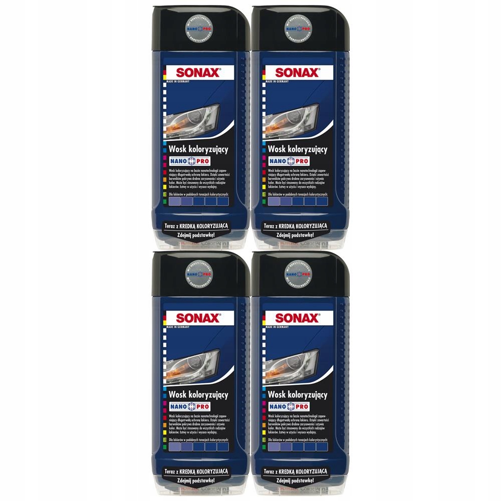 SONAX WOSK KOLORYZUJĄCY NANOPRO NIEBIESKI 500ML