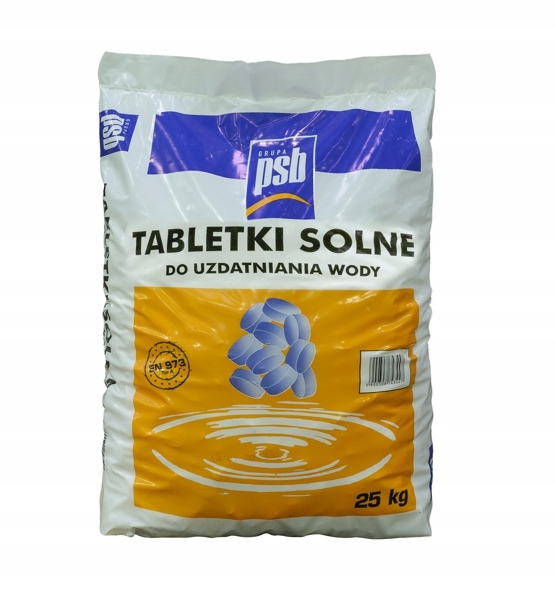 SÓL W TABLETKACH 25 KG PASTYLKI ZMIĘKCZACZ WODY PS Kod producenta 5900308743447