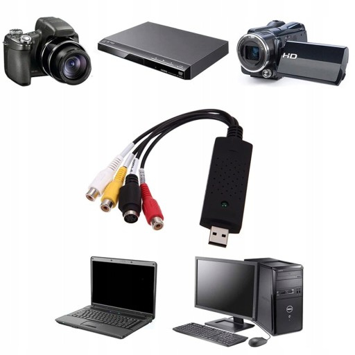 VIDEO GRABBER ZGRYWANIE Z VHS PRZEGRYWANIE DVD CD Kod producenta LEISANUOSHANGMAO