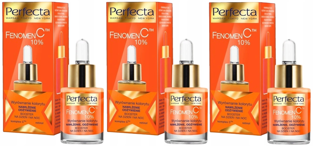 3 x Perfecta Fenomén C Booster Vitamín C Zralá pleť Retinol Vrásky
