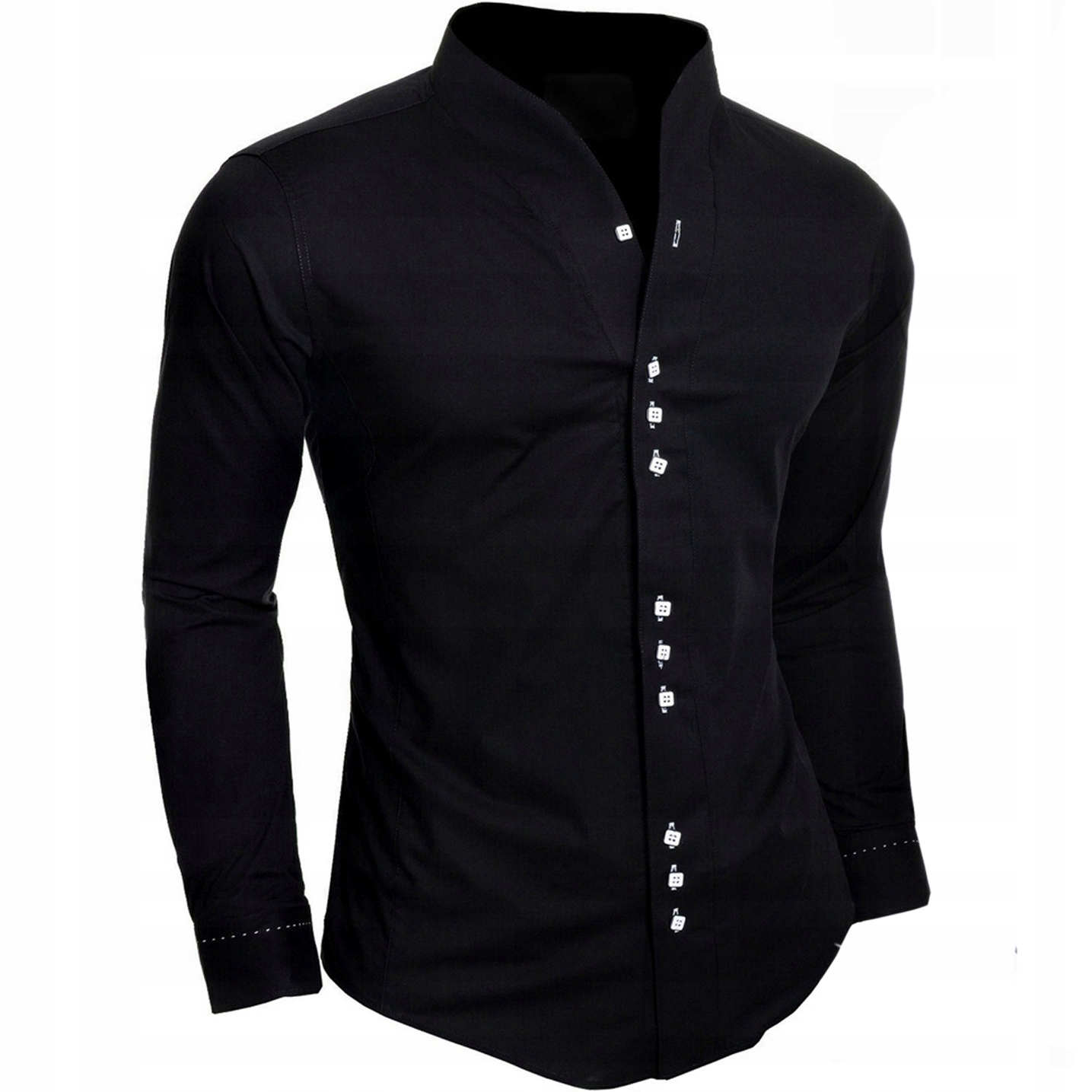 Pánská košile se stojáčkem Svatba Svatební Hostina Elegantní Dárek