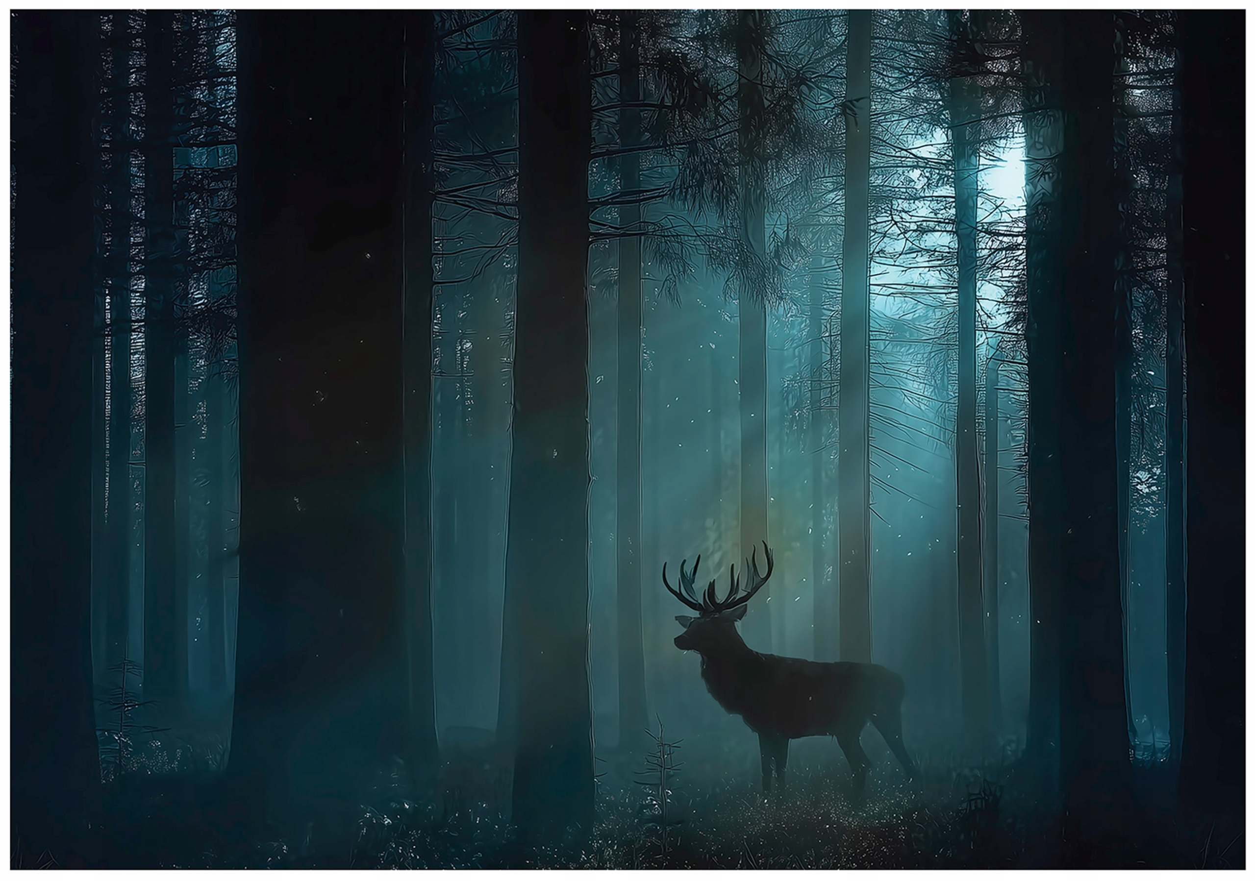 Fototapeta Les Jelen Zvířata Příroda Na Zeď Ložnice Obývací Pokoj 200x140