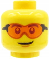 

Lego głowa główka męska, okulary 3626cpb2724