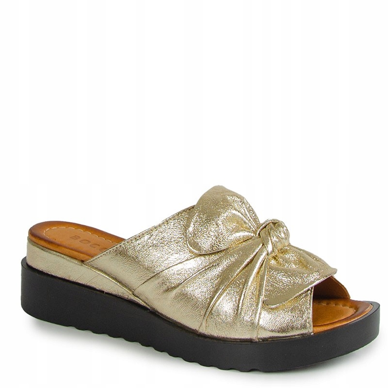 Boccato 289.755-1 Zlaté Kožené Nazouváky S Mašličkou 36