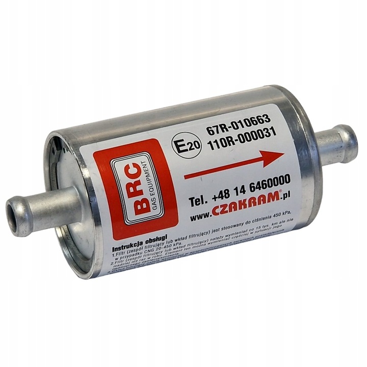 BRC Gas Equipment 12x12 Filtr fazy lotnej Numer katalogowy części 52-779-01212S1