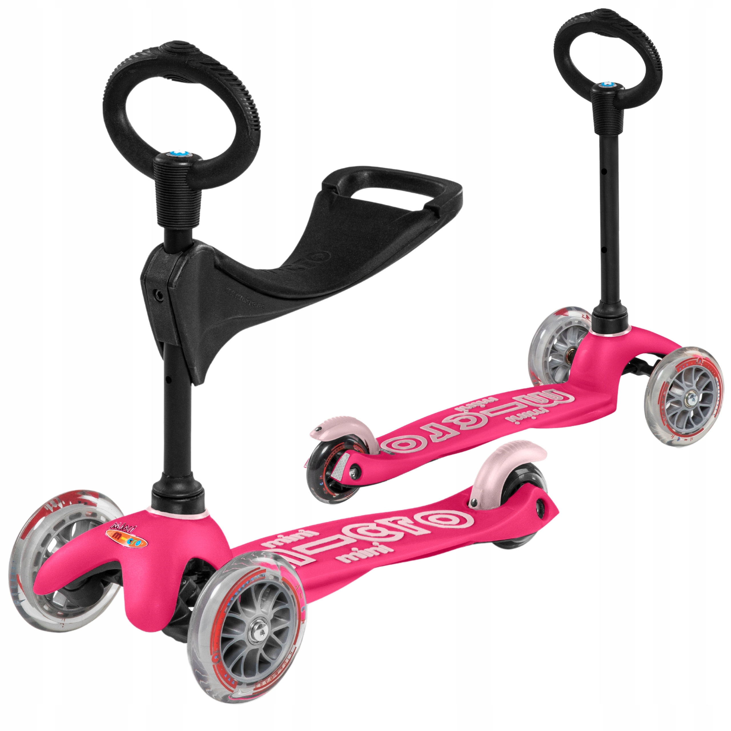 Hulajnoga Trójkołowa dla Dzieci Micro 3w1 Mini Deluxe Różowa
