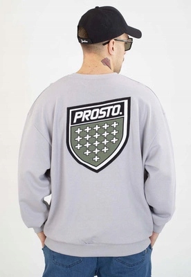 Mikina Prosto Bez Kapuce Shield washed grey