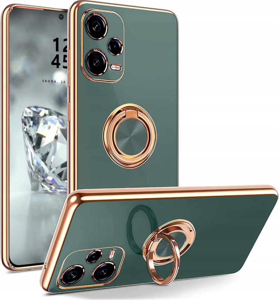 

Etui Ring Case Kolor Do Redmi Note 12 Pro+ Szkło