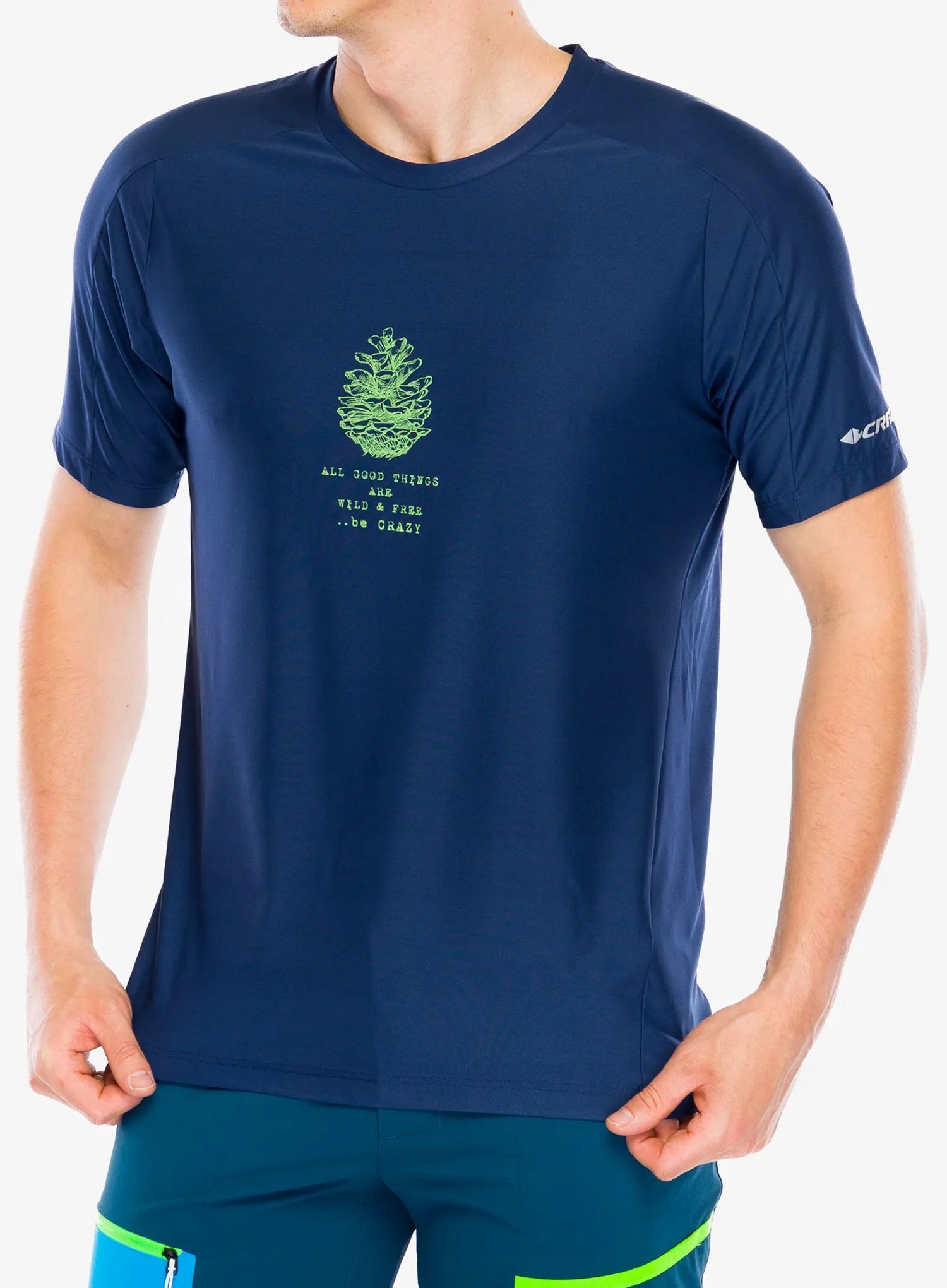 Rychleschnoucí tričko Crazy Shirt Logo zenith/blue XXL