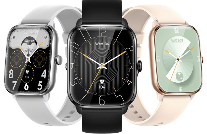 ELEGANCKI SMARTWATCH ZEGAREK WODOODPORNY DAMSKI SPORT KARDIOWATCH + 2 PASKI Marka JG Smart