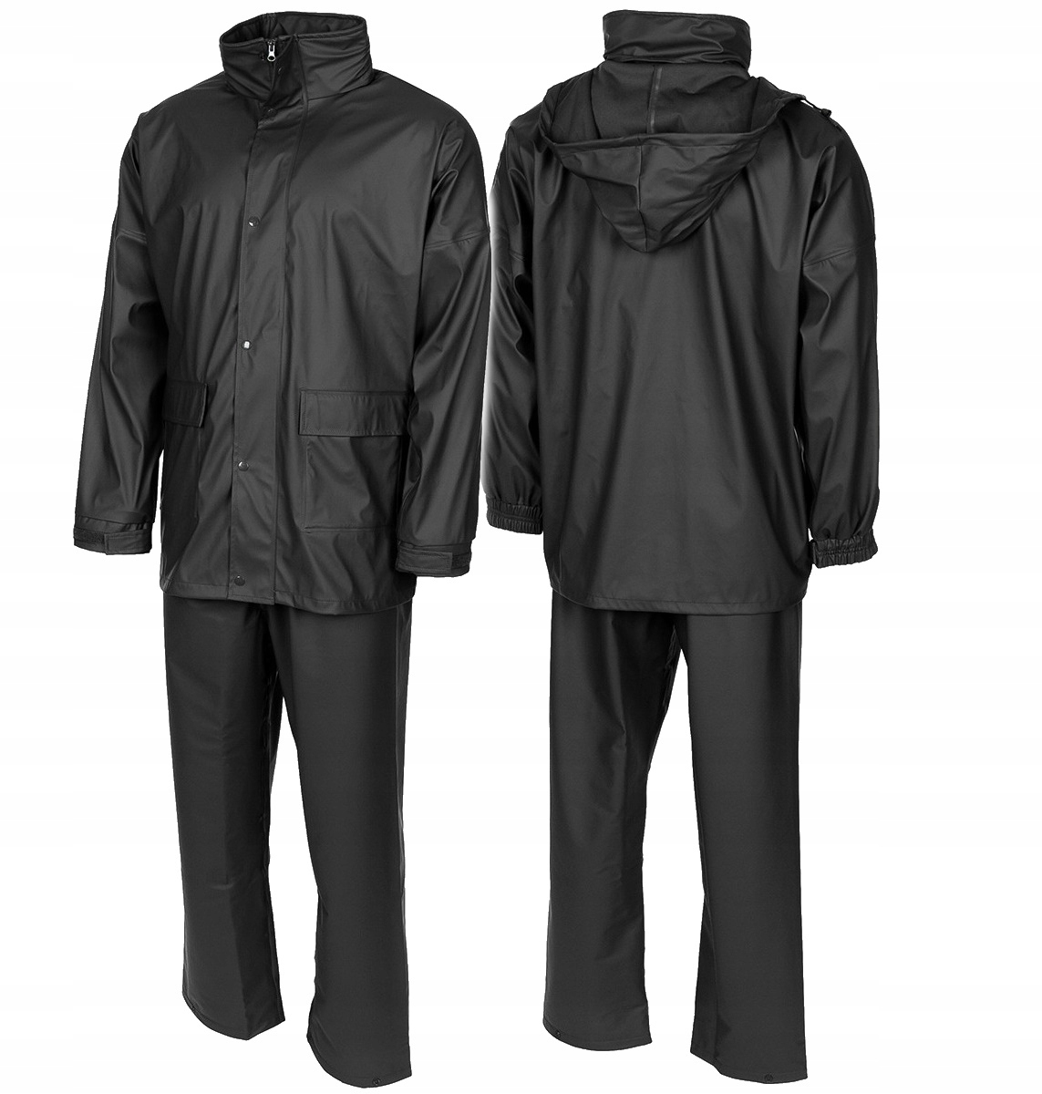 Kombinezon przeciwdeszczowy 2 częściowy Premium czarny XL