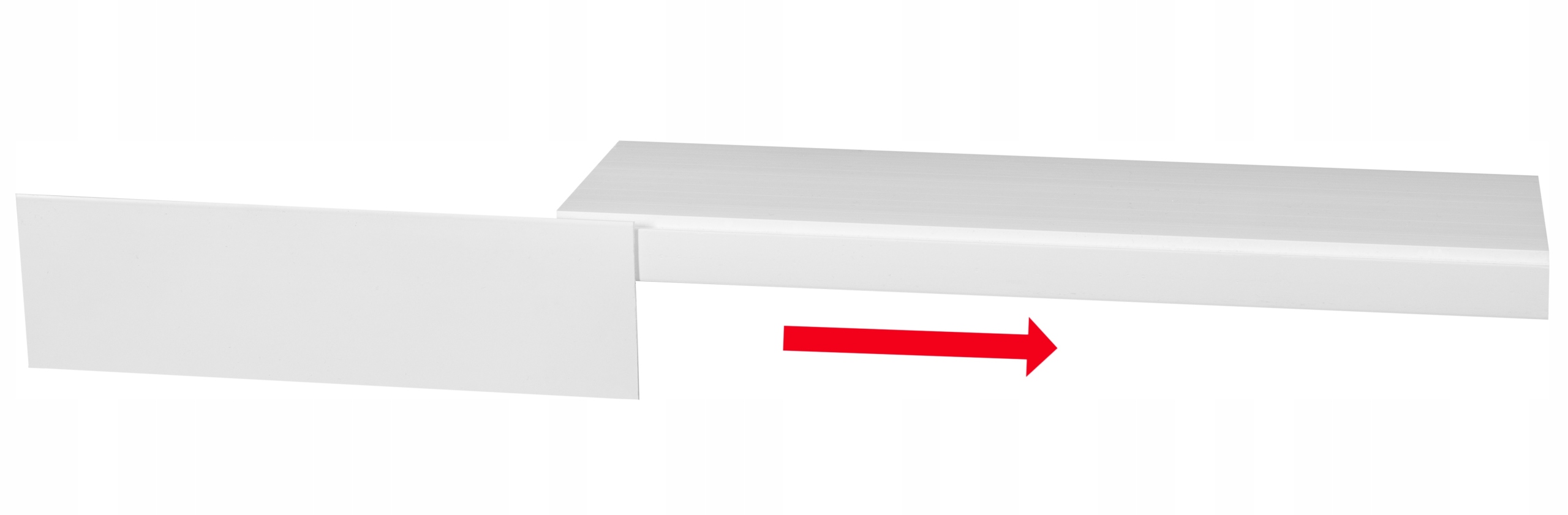 KARNISZE PCV-OSŁONA MASKOWNICA 5 CM o dł. 30 cm Kolor biały