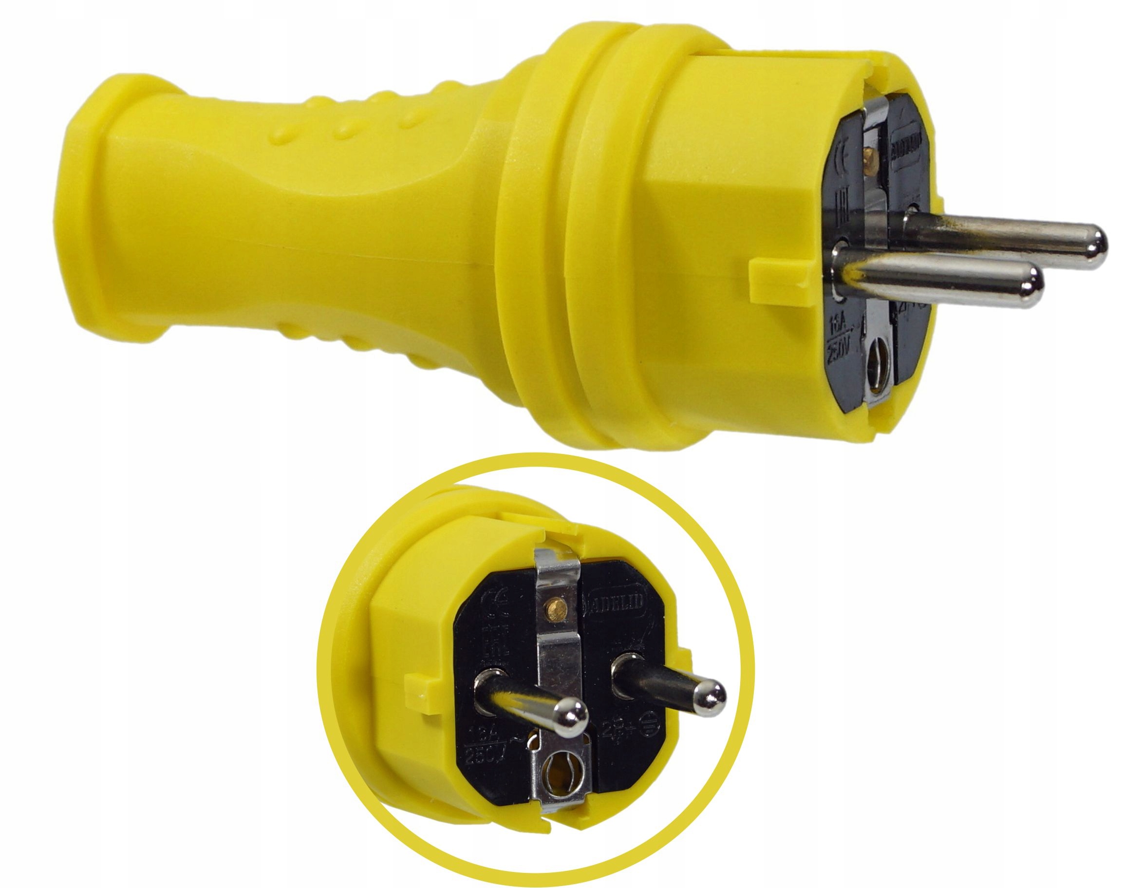 

Wtyczka Gumowa 16A 230V IP44 Hermetyczna 4