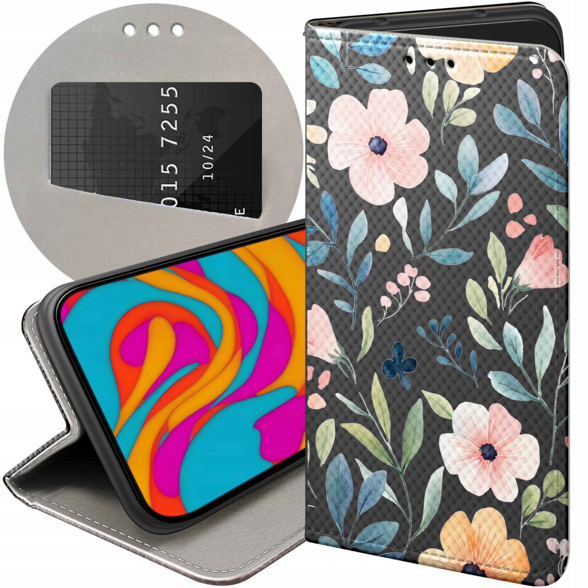 Etui Z Klapką Do Samsung Galaxy J7 2017 Kwiaty Wiosna Słońce Futerał