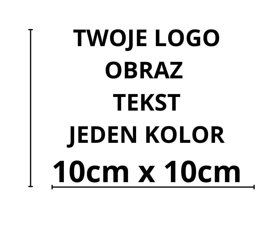 Naklejka Bez Tła Na Auto Szybę Witrynę Twoje Logo Obraz Tekst 10x10cm