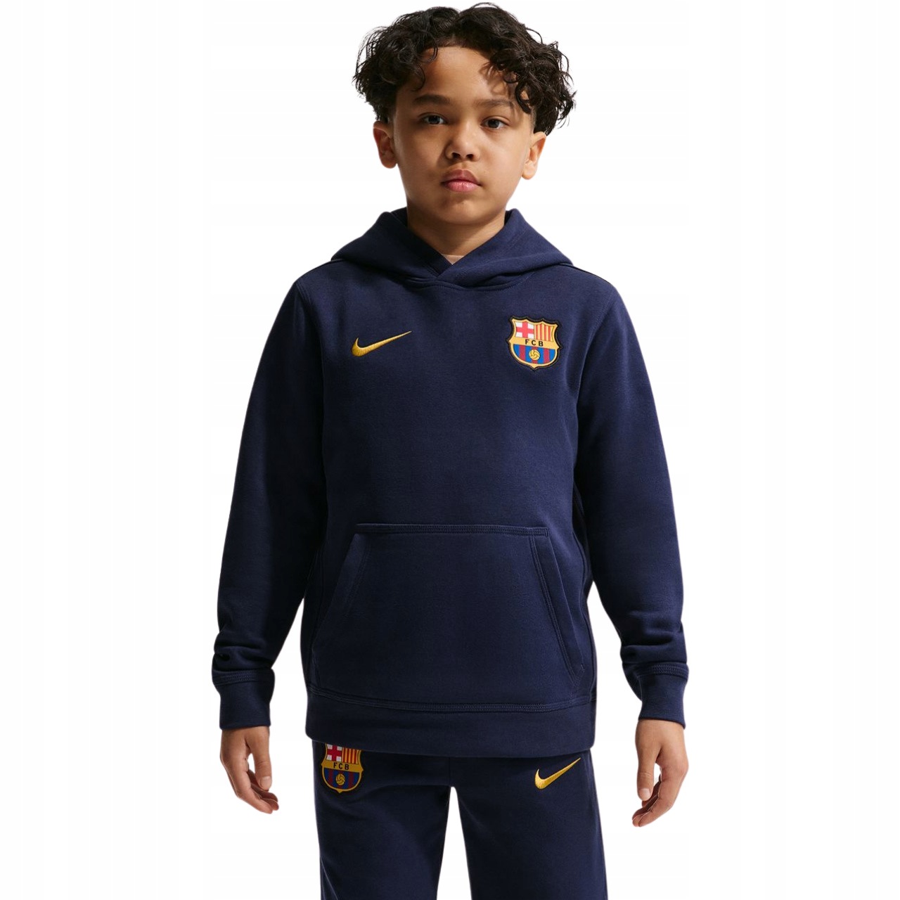 Bluza dla dzieci Nike Fc Barcelona Club granatowa II3718 498 L