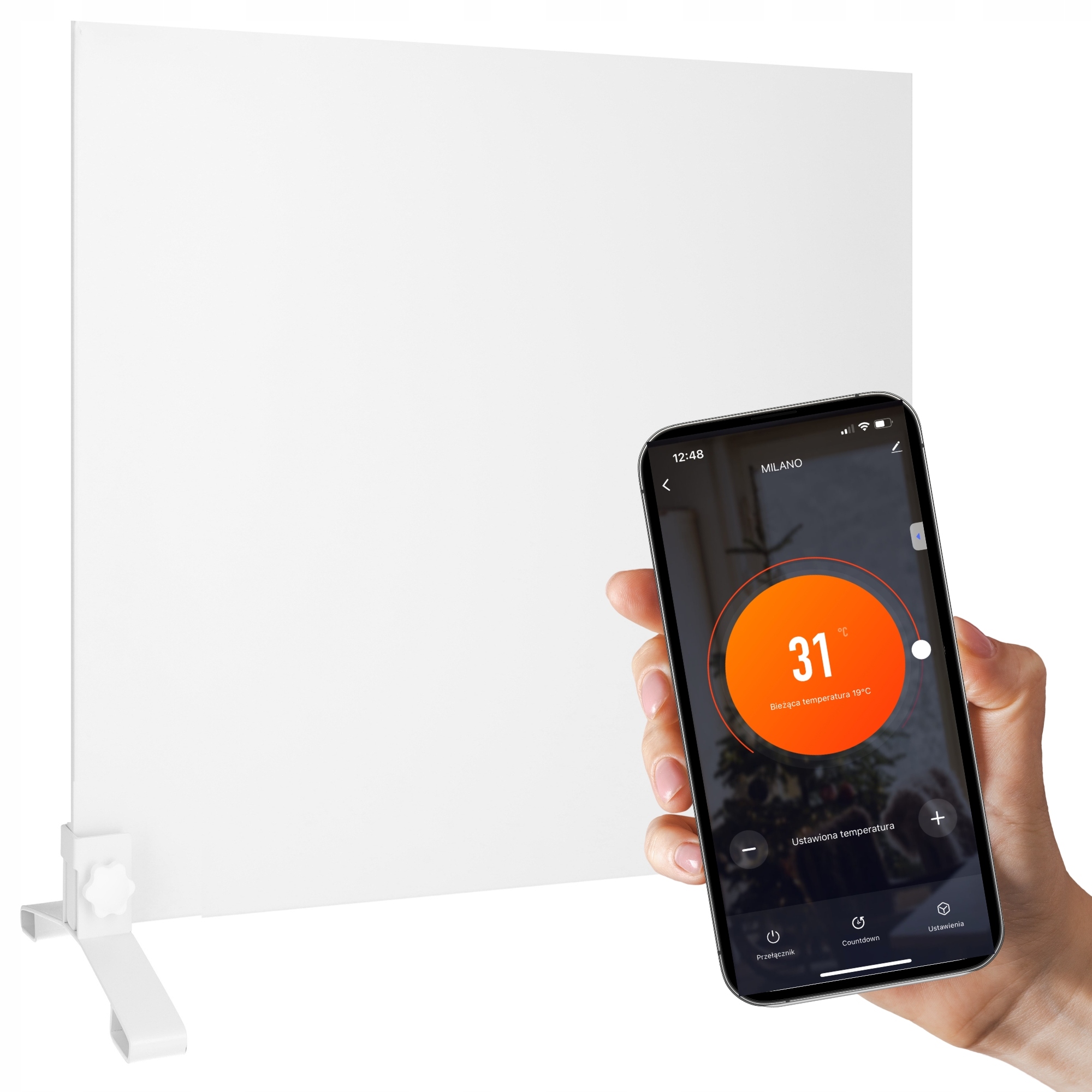 Ir Panelový Infračervený Ohrievač Žiarič 540 W WiFi Nožičky