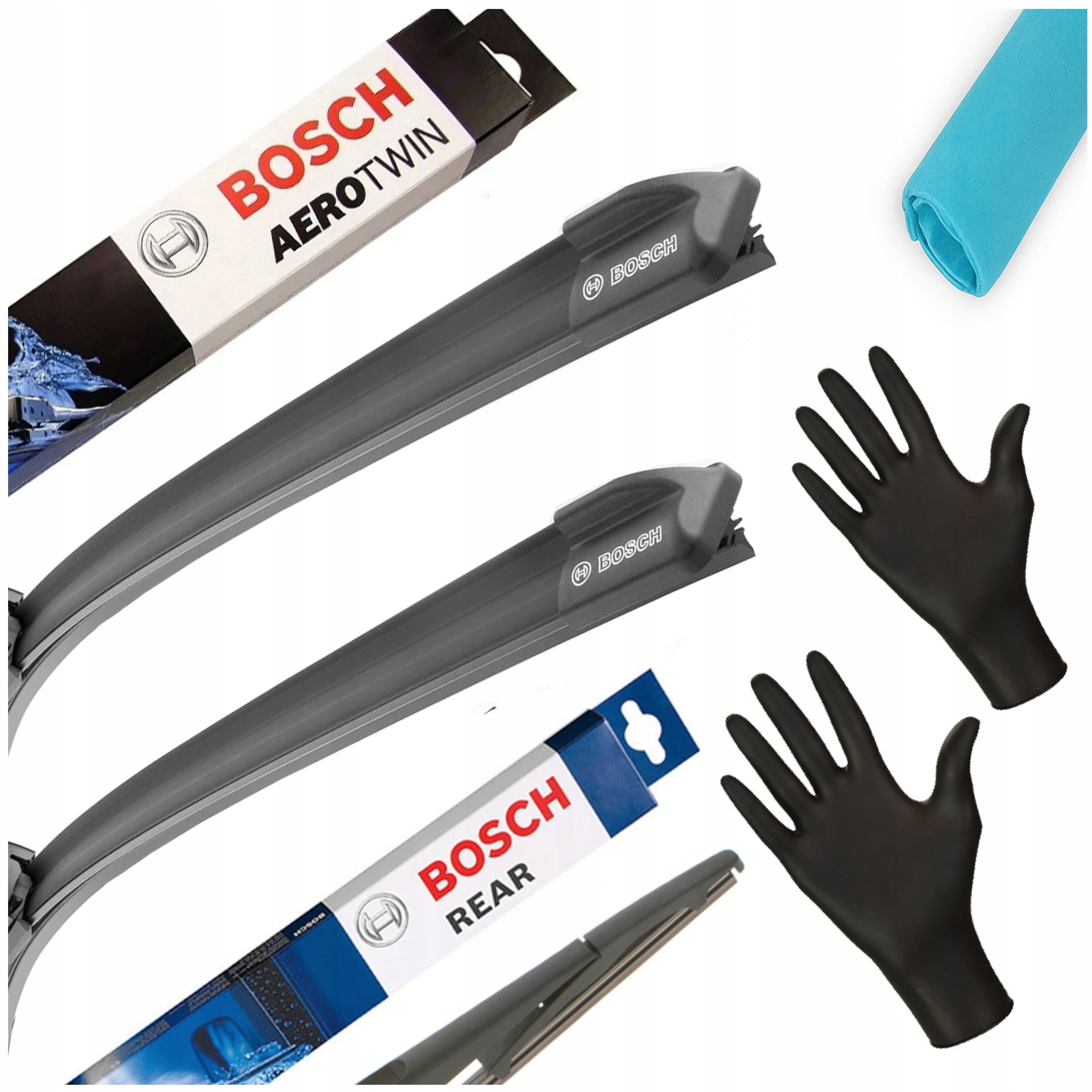 Wycieraczki Bosch Ford Focus MK3 III 2011-2019 Aerotwin Przód Tył Zestaw