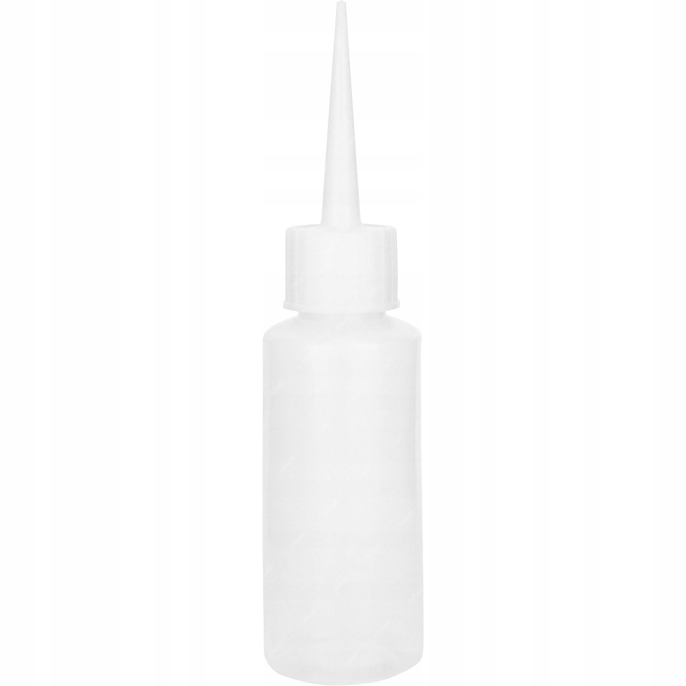 BUTELKA DOZOWNICZA PLASTIKOWA NA PŁYNY CHEMIĘ LDPE Z APLIKATOREM 50ml