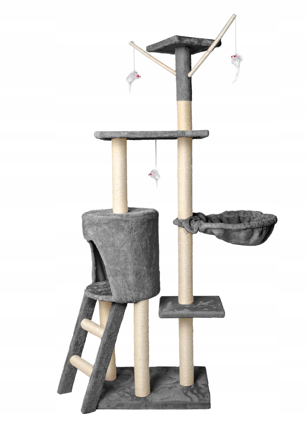 

Drzewko Wieża dla Kota 138cm Drapak Domek Myszki