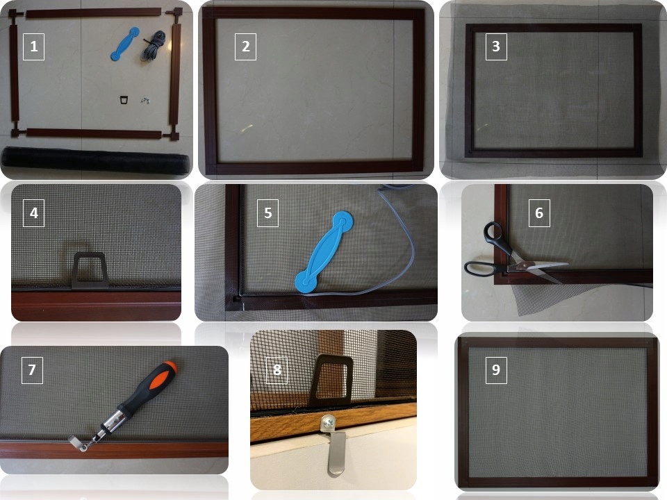 Moskitiera okienna na wymiar, siatka w ramce. Stan opakowania oryginalne