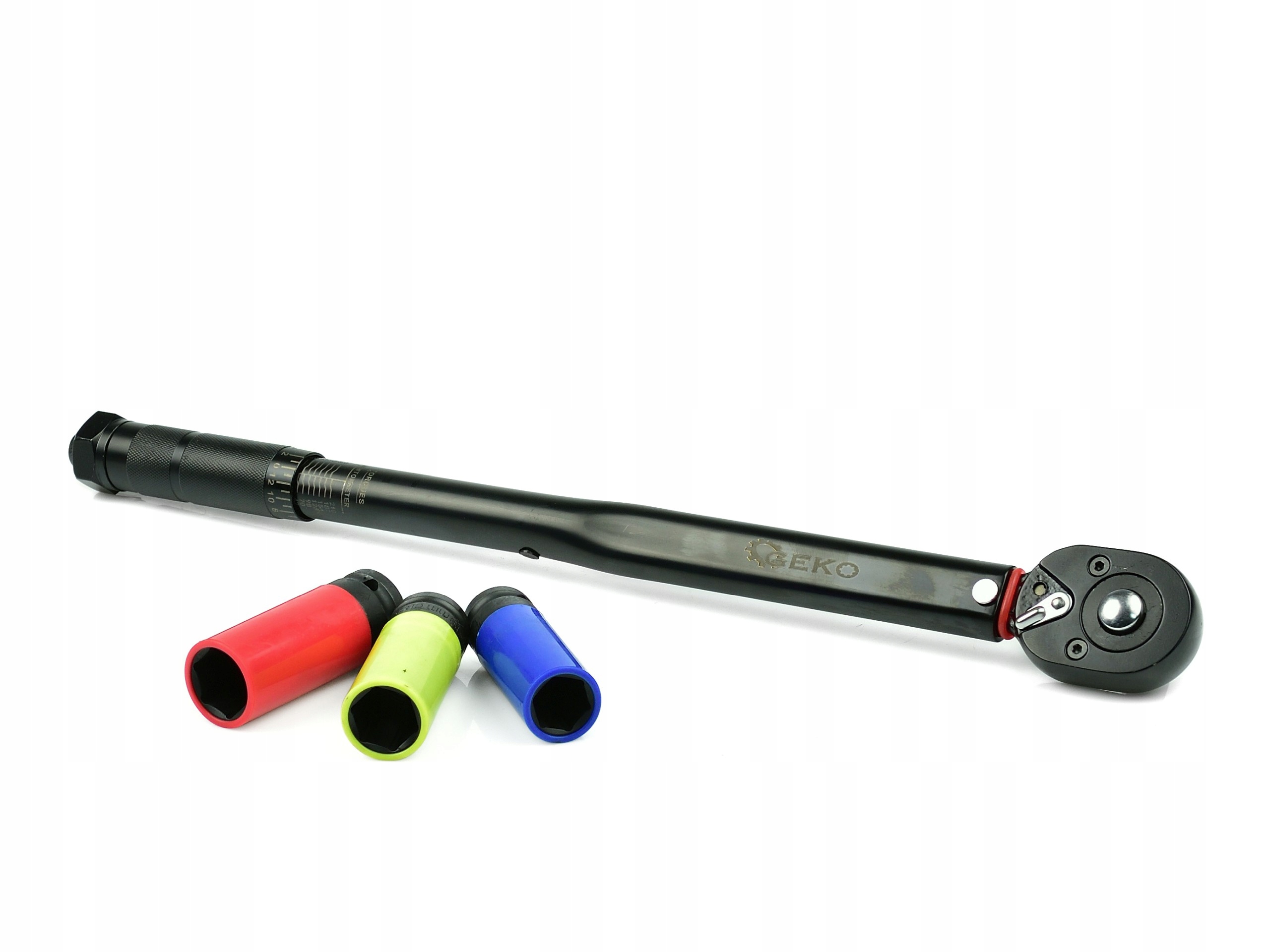 Klucz dynamometryczny 1/2" 28-210nm 3 NASADKI Kod producenta G10068