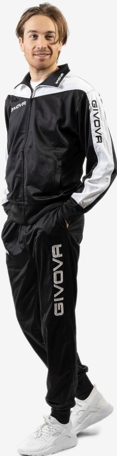 Givova dres męski komplet spodnie i bluza TR036 czarny