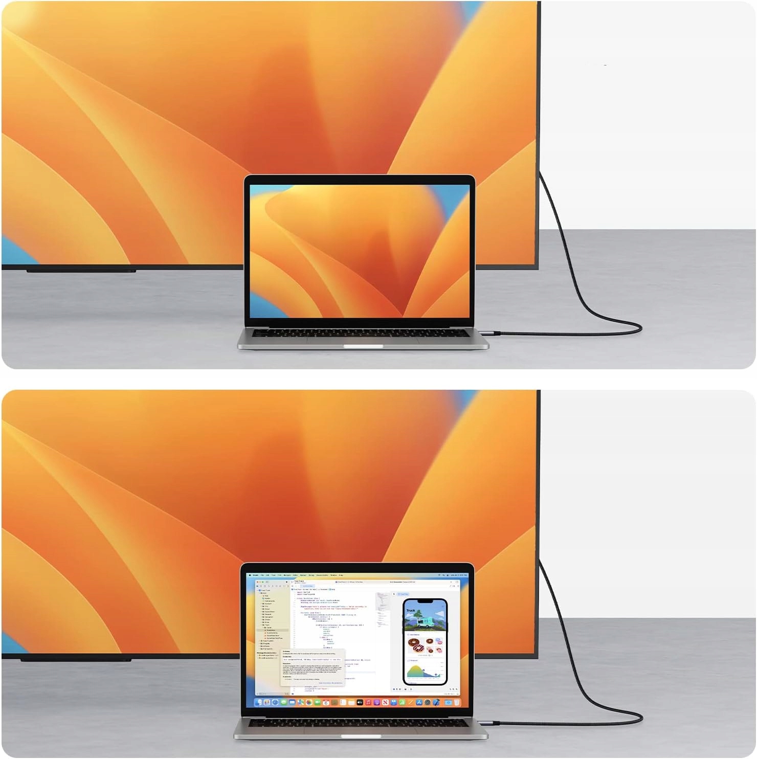 Kabel HDMI USB C Przejściówka Adapter 4K 60hz OUTLET Standard HDMI 2.0