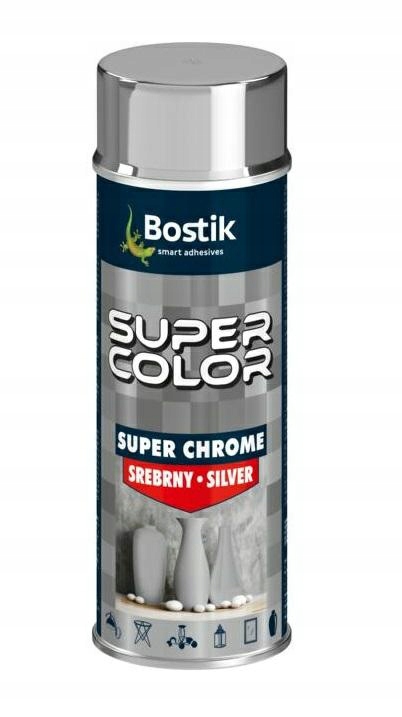 Bostik Spray chrom srebrny super 400ml