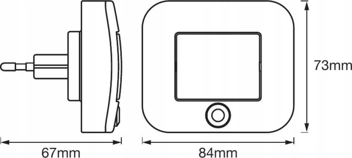 Lampka Nocna do gniazdka LED Czujnik Ruch LEDVANCE Klasa efektywności energetycznej G
