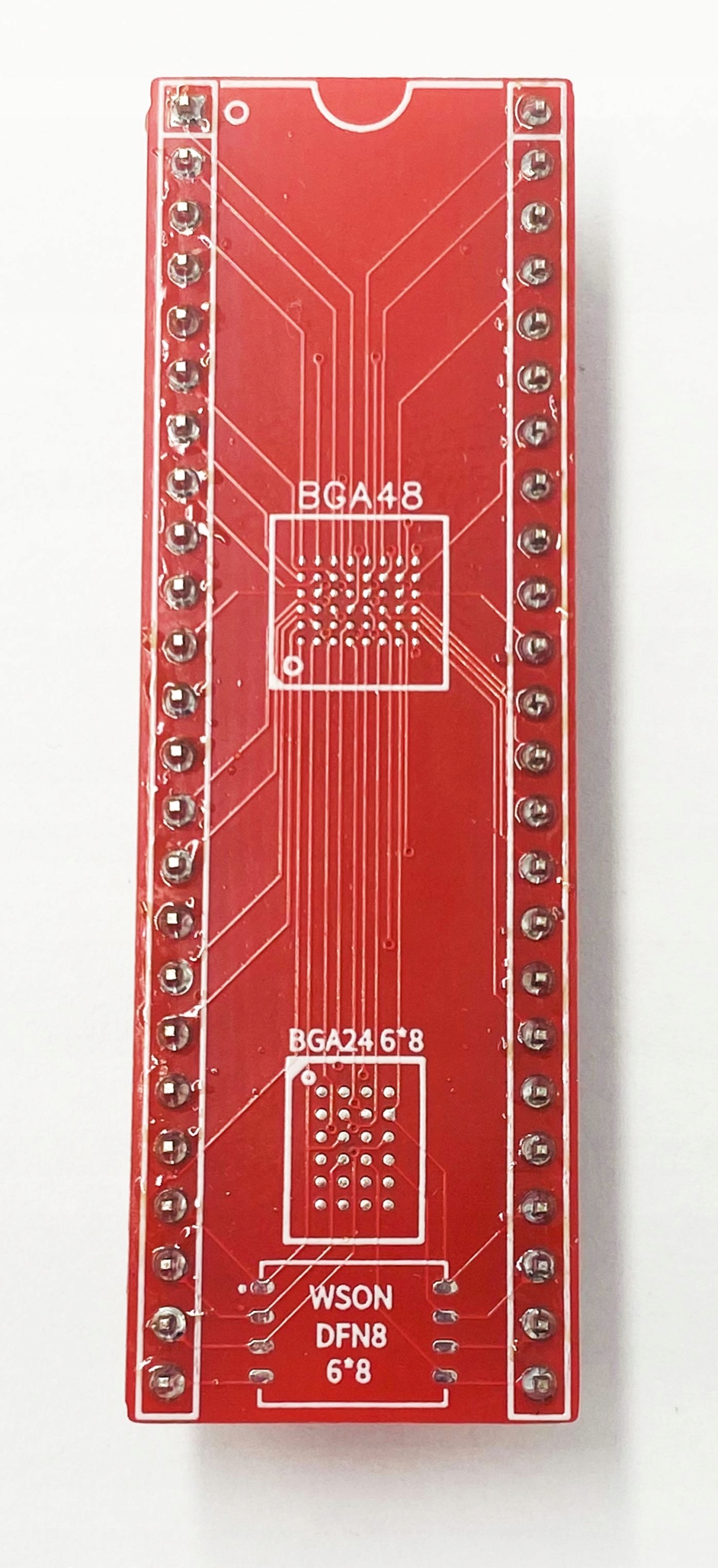 Adapter BGA48/BGA24/WSON8 -->PDIP48 NAND i NOR Kod producenta 4379