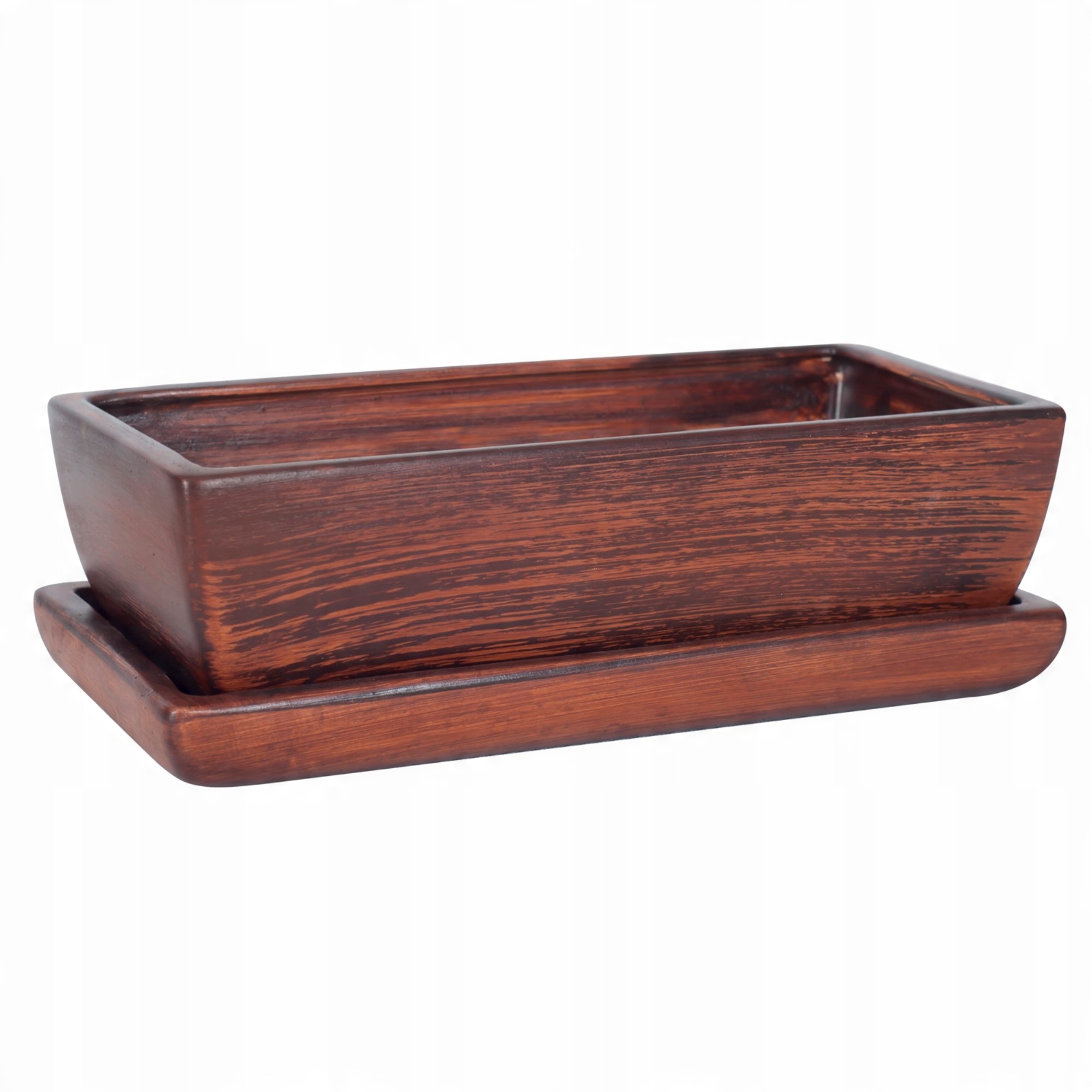 

Kaktusiarka Ceramiczna 27cm doniczka brąz eco