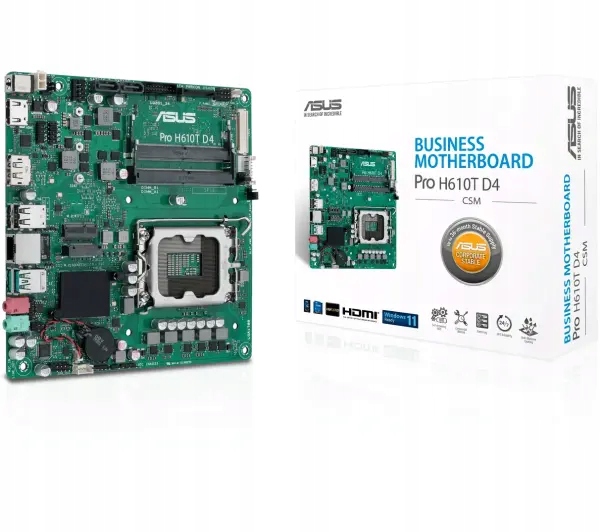 Płyta główna Asus Pro H610T D4-CSM H610 DDR4 SATA3 M.2 USB3.1
