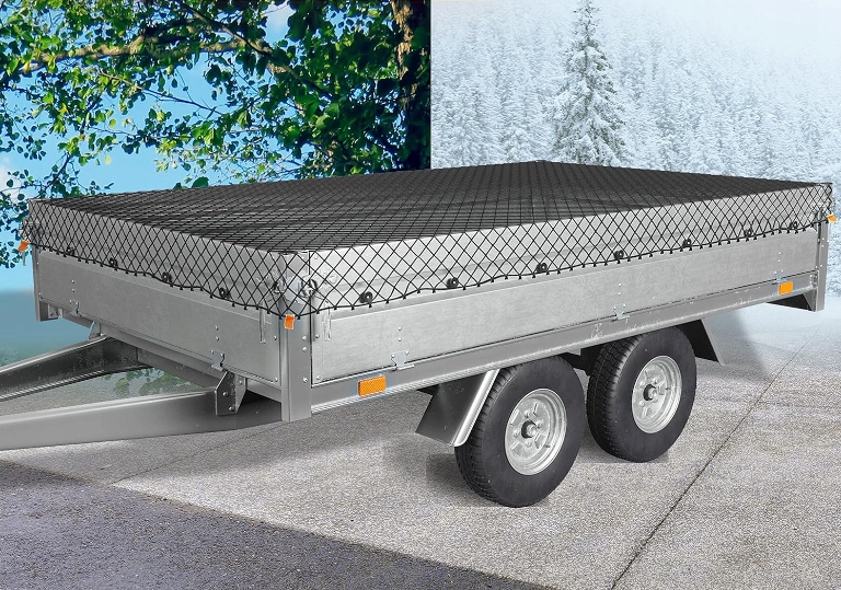 SIATKA TRANSPORTOWA NA PRZYCZEPĘ DO PRZYCZEPKI ZABEZPIECZAJĄCA ŁADUNEK 2x3m Kod producenta SIATKA TRANSPORTOWA NA PRZYCZEPKĘ