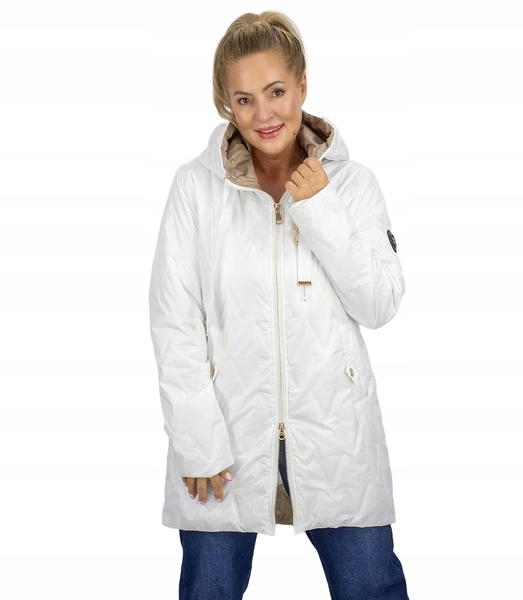 Jarní prošívaný kabát před kolena Agrafka M