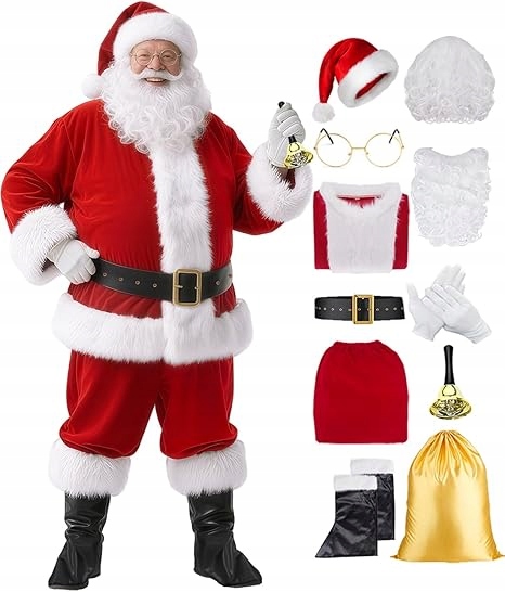 Kostým svatého Mikuláše – Luxusní sada A038 (Velikost M)