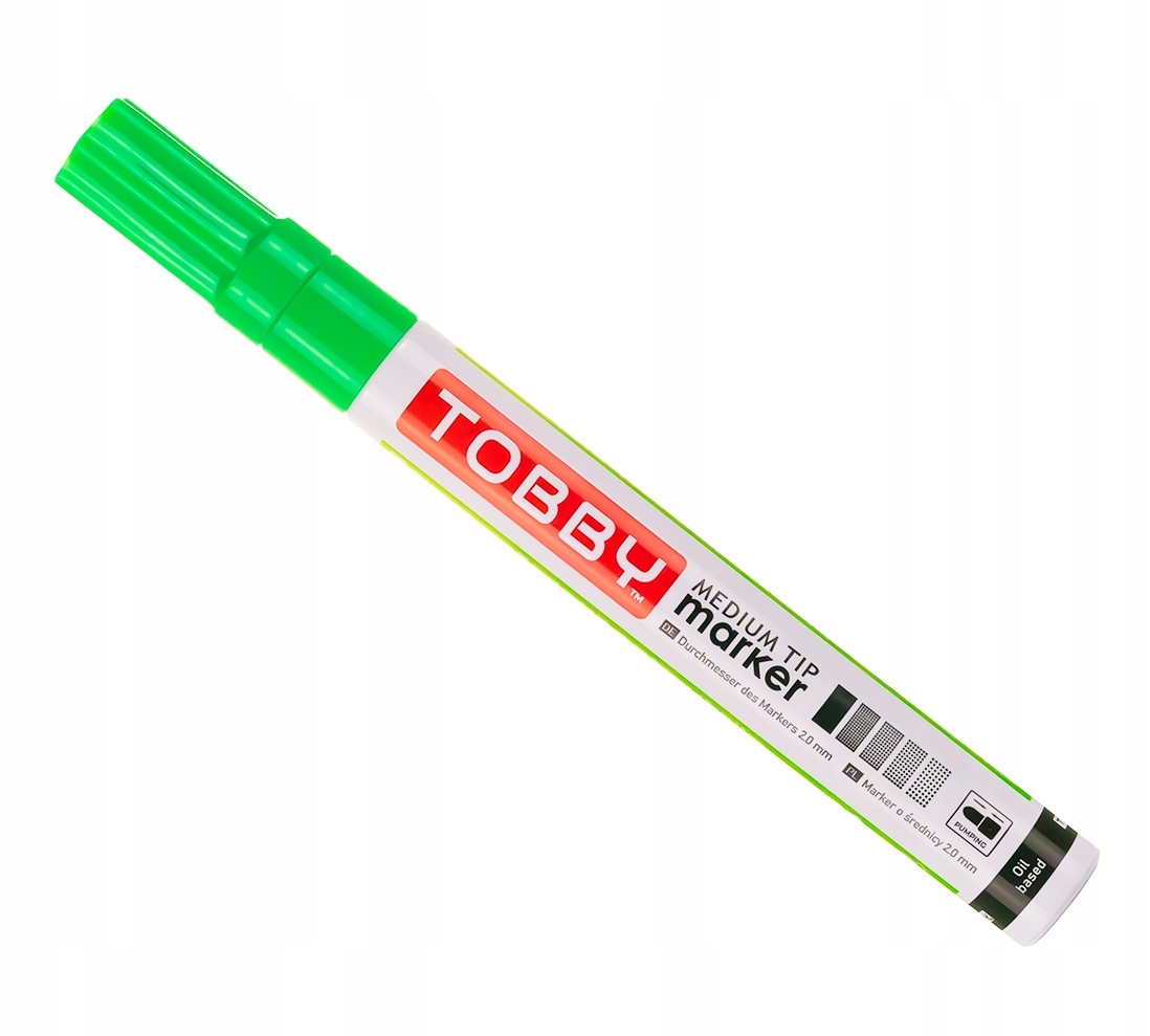 

Marker Olejowy olejny Zielony Tobby świeci w Uv