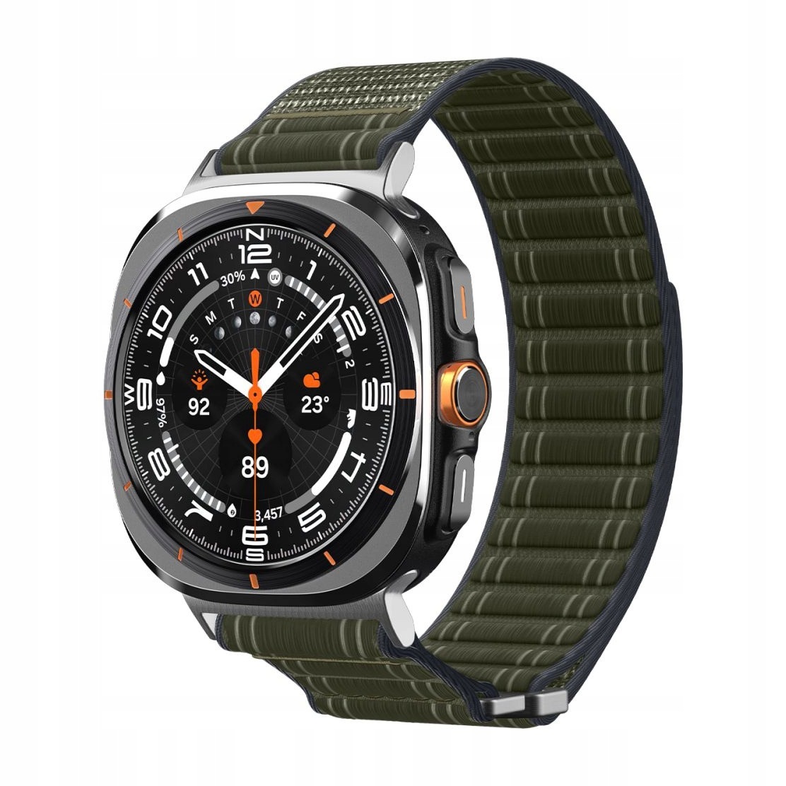 Pasek do Samsung Watch Ultra 2024 47 mm Spigen WBF0 zielony