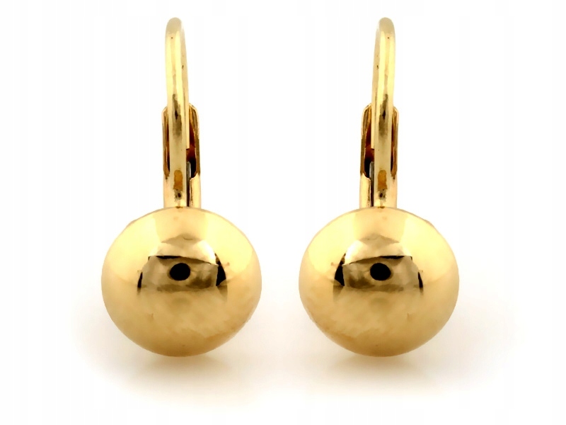 Dámské náušnice ze zlata 585, anglické připínáčky, zapínání, elegantní design