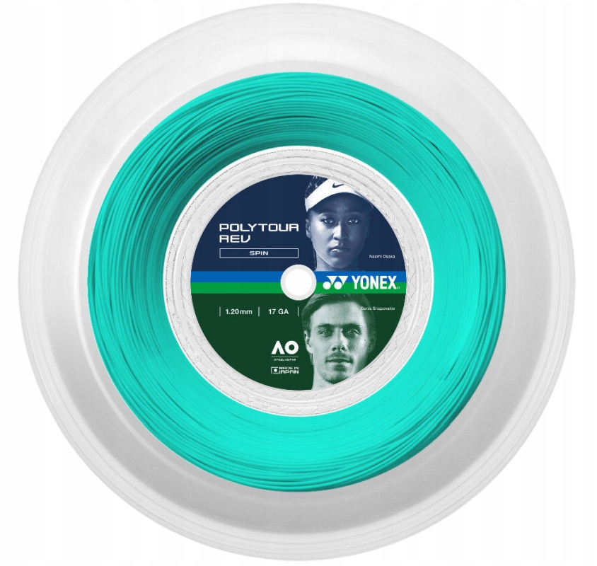 Naciąg tenisowy Yonex Polytour Rev szpula 200 m. mint 1,25 mm