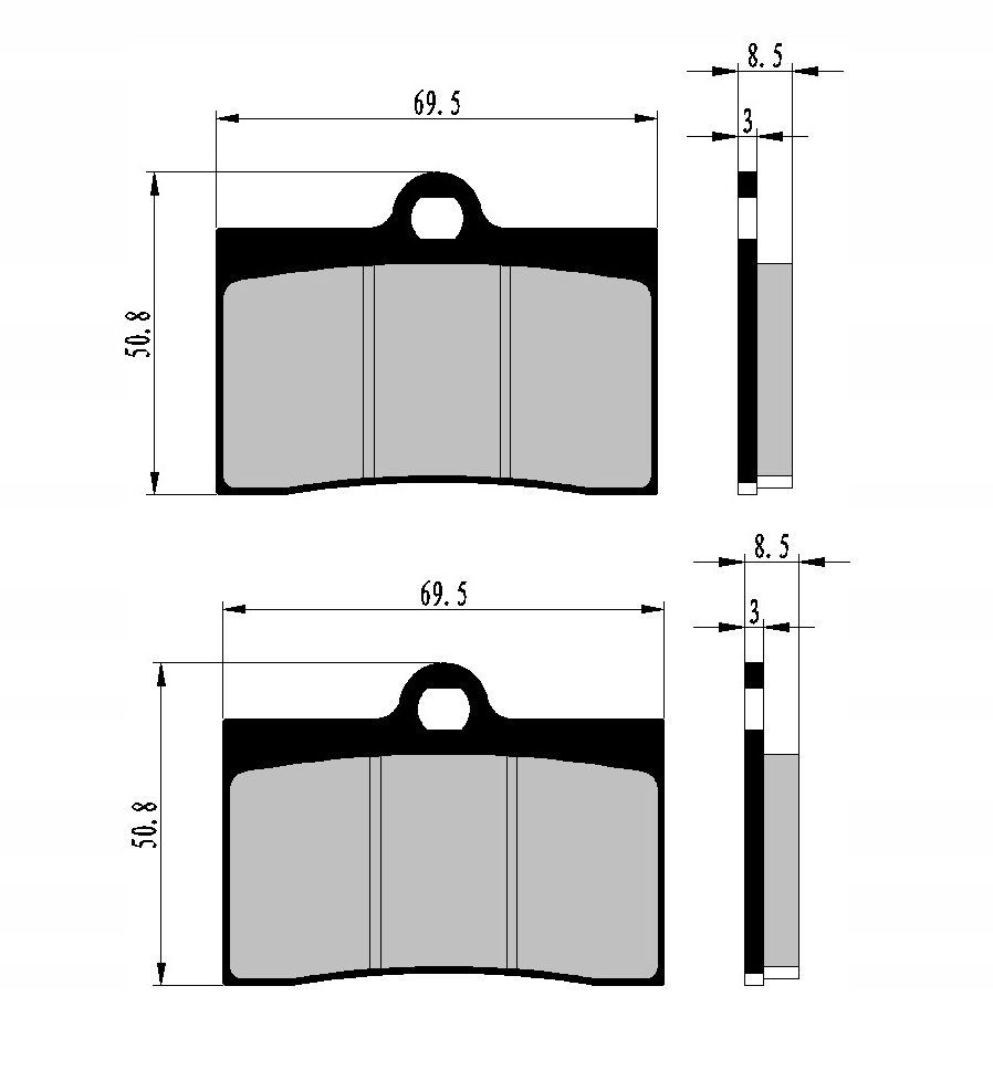 KLOCKI HAMULCOWE PRZÓD APRILIA RS4 50 125 REPLICA Producent Nistal