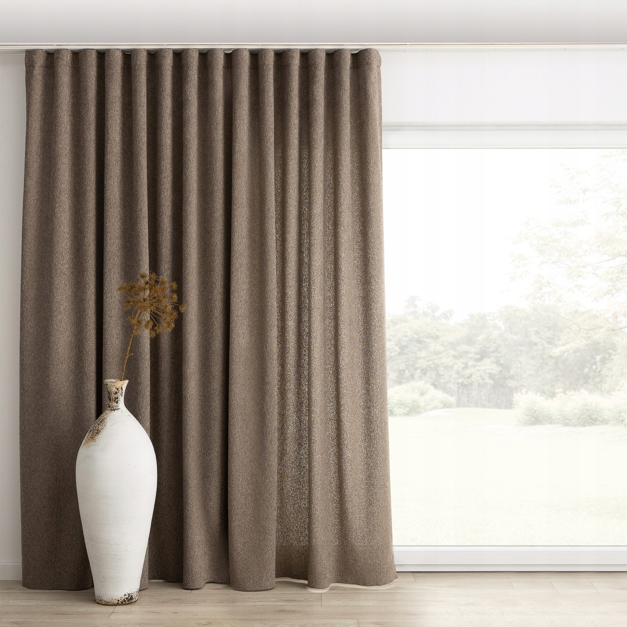 Záves na páske wave 130x260 cm béžový