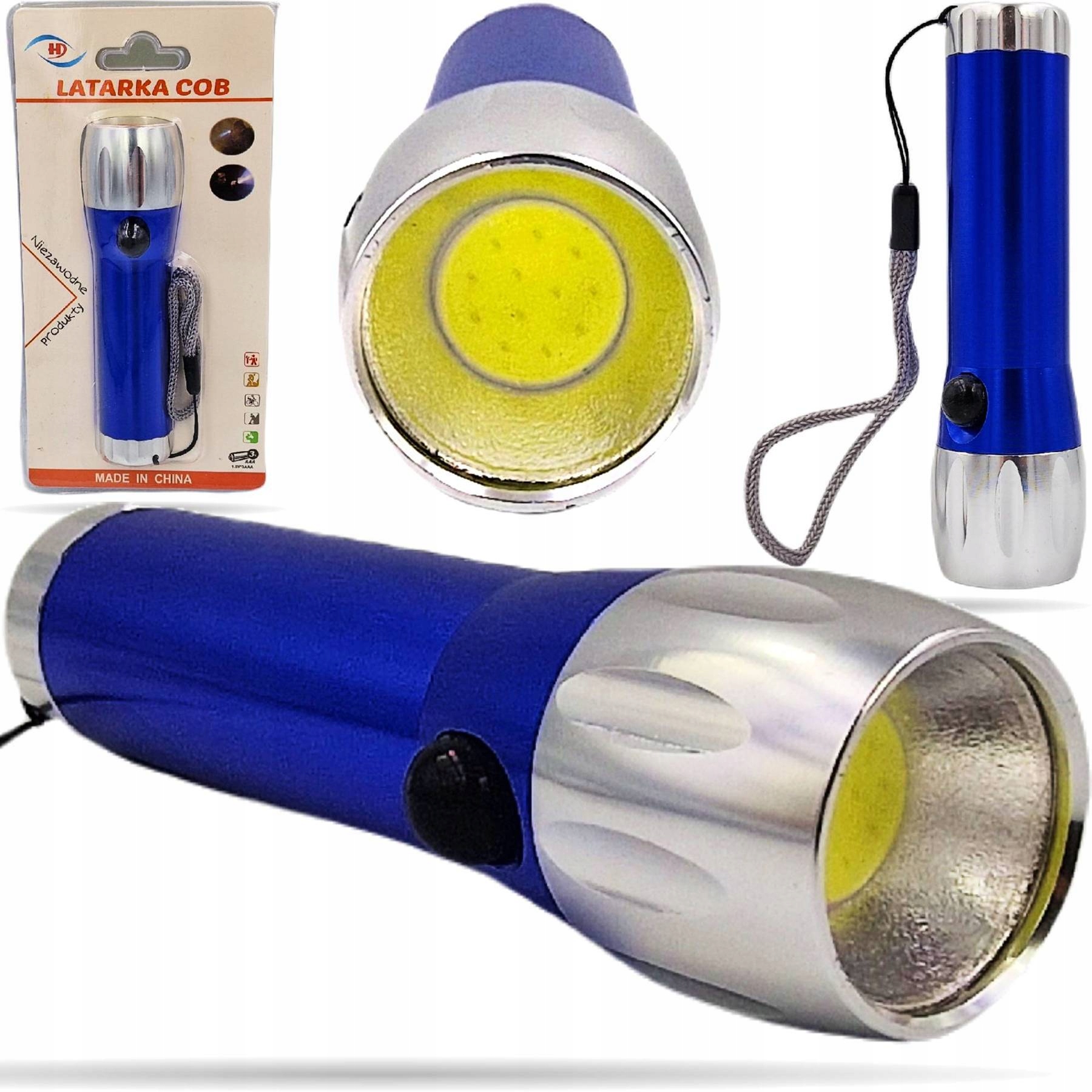 

Mała Latarka Mini Led Mocna Aluminiowa Nabój 11 cm