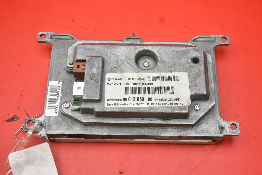 Schermo 9801286980 PEUGEOT 508 1 e 10-14
