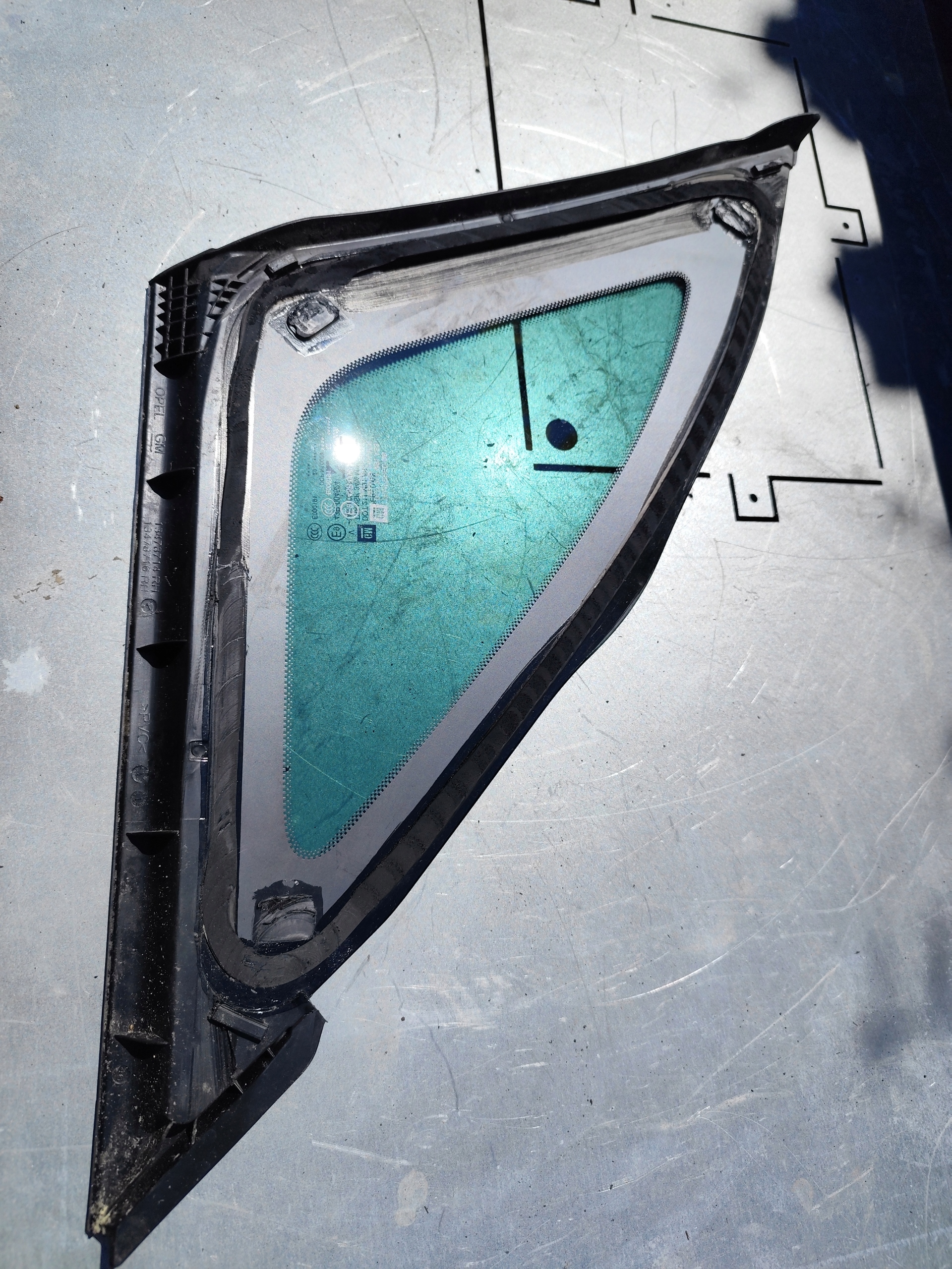 OPEL CROSSLAND window bodywork rear part right