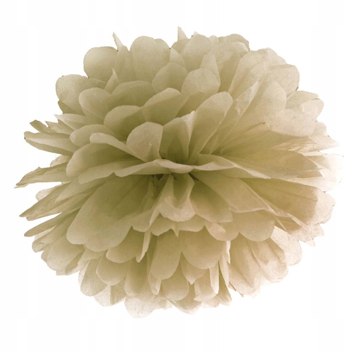 

Pompon Z Bibuły złoty 35 cm na komunie ślub wesele