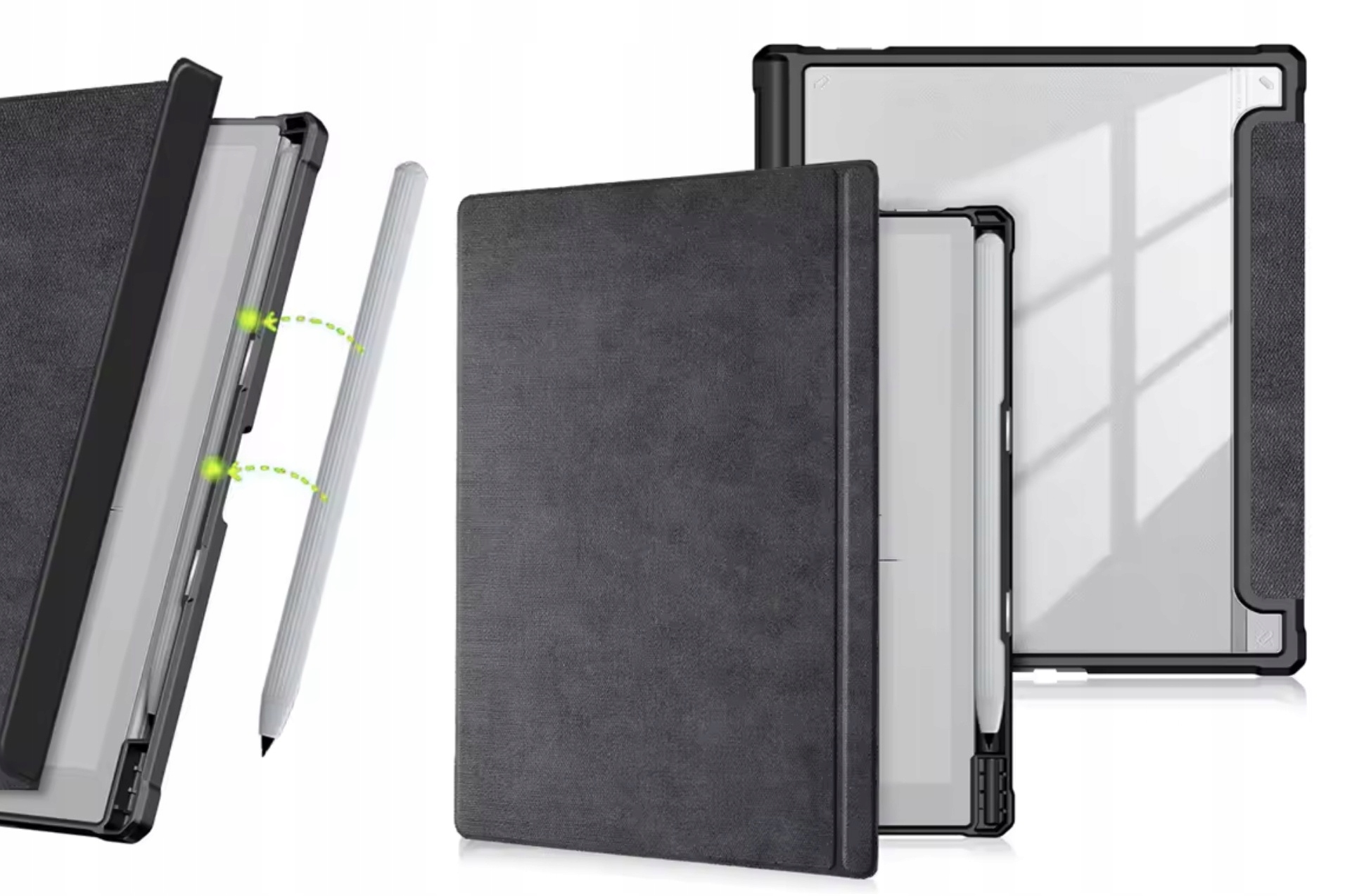 Etui Clear Z Miejscem Na Rysik do Onyx Boox Go Note Air 5C 4C 3C 10.3"