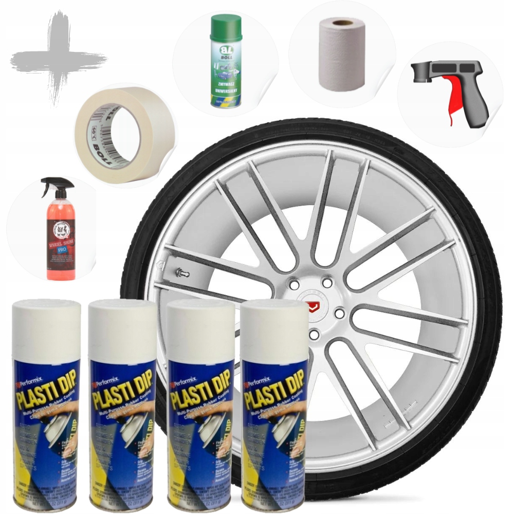Sada na disky Plasti Dip PlastiDip White Matte White Usa Original