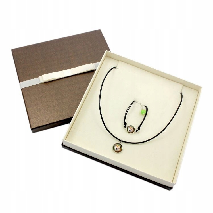 

Shiba Inu Komplet biżuterii z Twoim zdjęciem foto